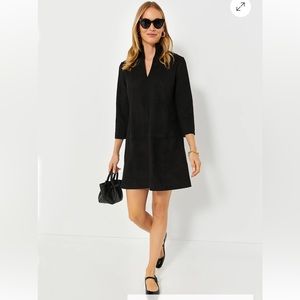 Tuckernuck Black suede stretch Clifton dress, L